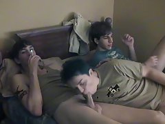 Gay blowjob in cartoon and gay young men and old men - at Boy Feast!