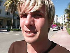 in this weeks out in public we've the homie Steven all the way from LA and were out on the beach and this little blond guy comes up walking by us