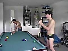 Horny Buds play a game of 'Strip Pool' then Fuck xxx gay twink spun