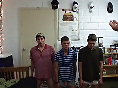 These pledges are planning a prank on one of their brothers, and anything goes glamorous well to plan, until they get caught wanking on his door handl