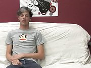 This tall, skinny twink talks about his sexy side and jerks off for the camera hunk first time gay at Boy Crush!