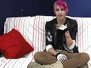 Jay Donohue shows off his colorful personality and style in his interview video guys first gay gangbang at Boy Crush!