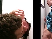Hidden camera naked guy and gay male blowjob 